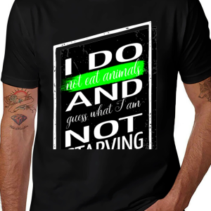 Vegan Statement T-Shirt - I Do Not Eat Animals
