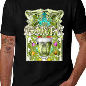 Absinthe Art Nouveau Graphic T-Shirt