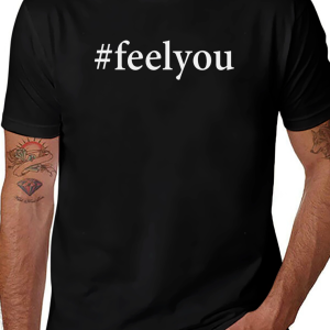 #feelyou Black T-Shirt - Trendy Casual Wear