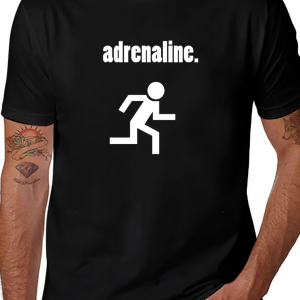 Adrenaline Rush Graphic T-Shirt - Black