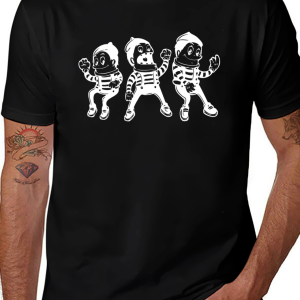 Astronaut Cartoon Graphic Black T-Shirt